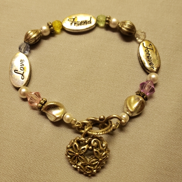 Vtg Handmade Forever Friends Bracelet - Picture 8 of 8